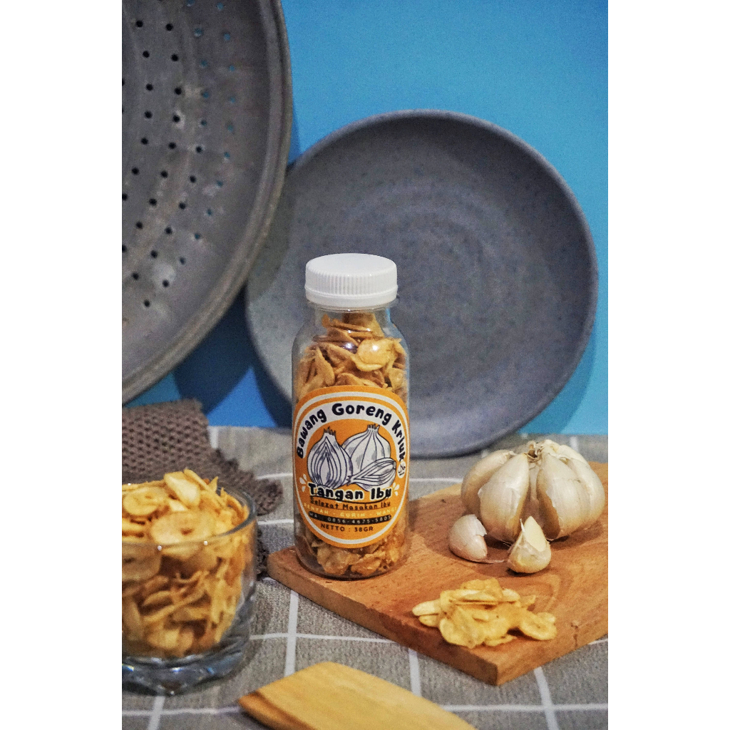 

Bawang Goreng Putih Premium Tanpa Tepung 38gr
