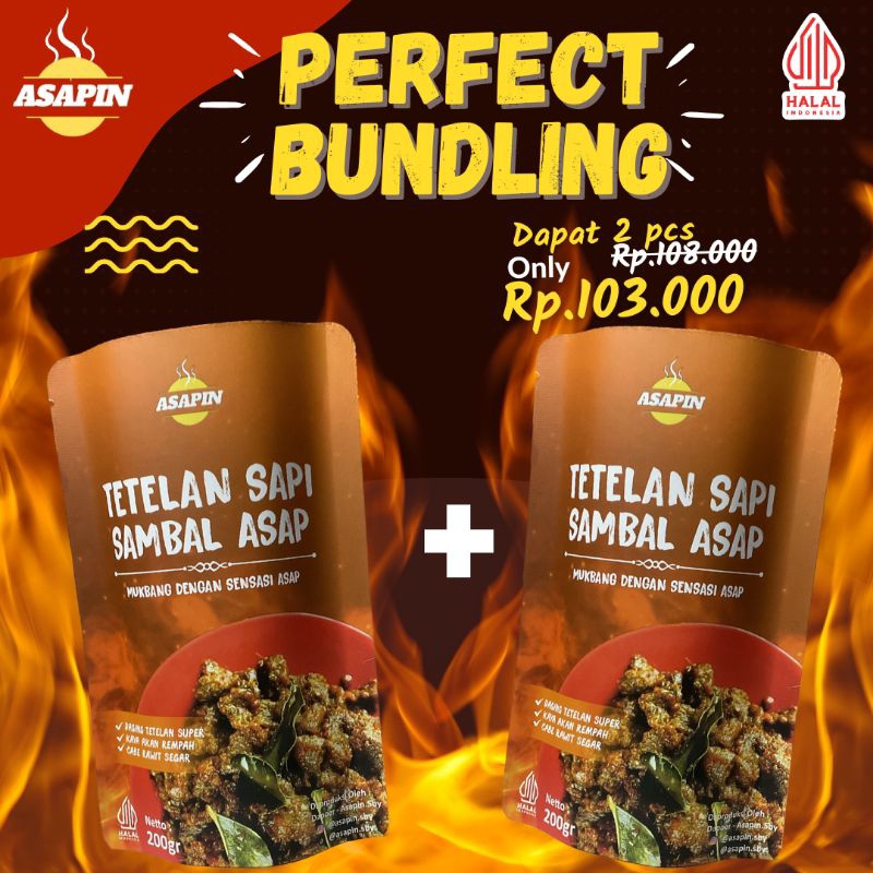 

PERFECT BUNDLING 2pcs Tetelan sapi sambal asap / sambal asap / Tetelan sapi / ASAPIN kuliner khas aroma asap