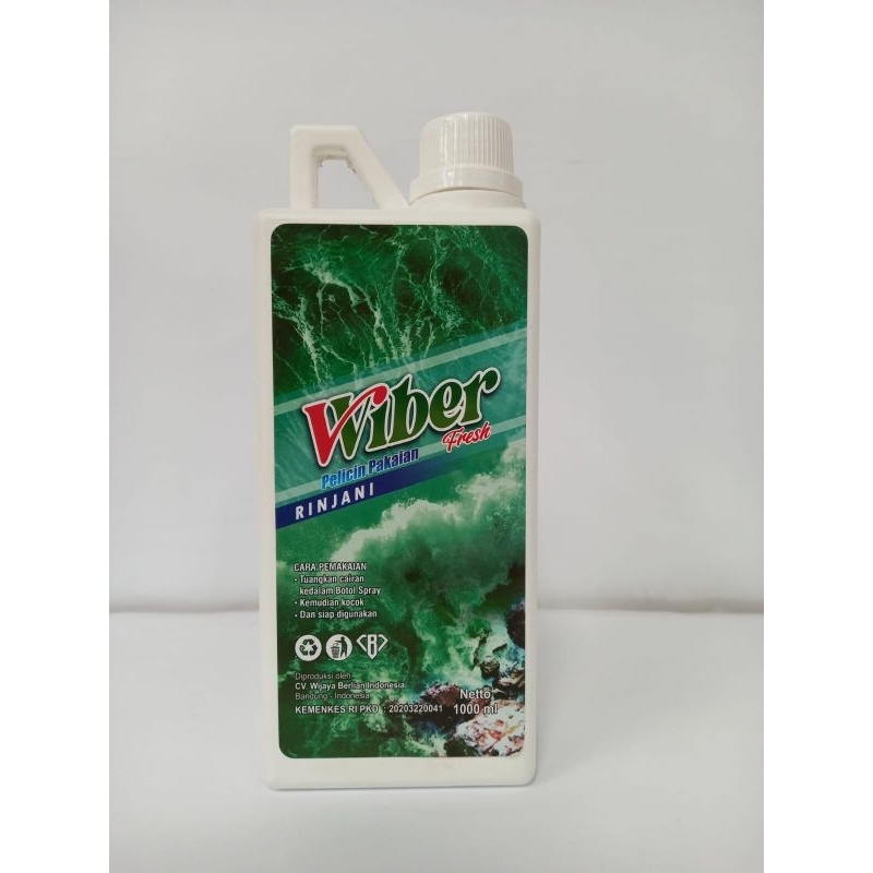 Pelicin Pakaian / Pelembut Pakaian/ Pewangi Pakaian RINJANI 1L PREMIUM WiberFresh
