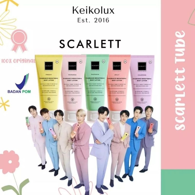 SCARLETT BODY LOTION TUBE/BODY LOTION SCARLETT