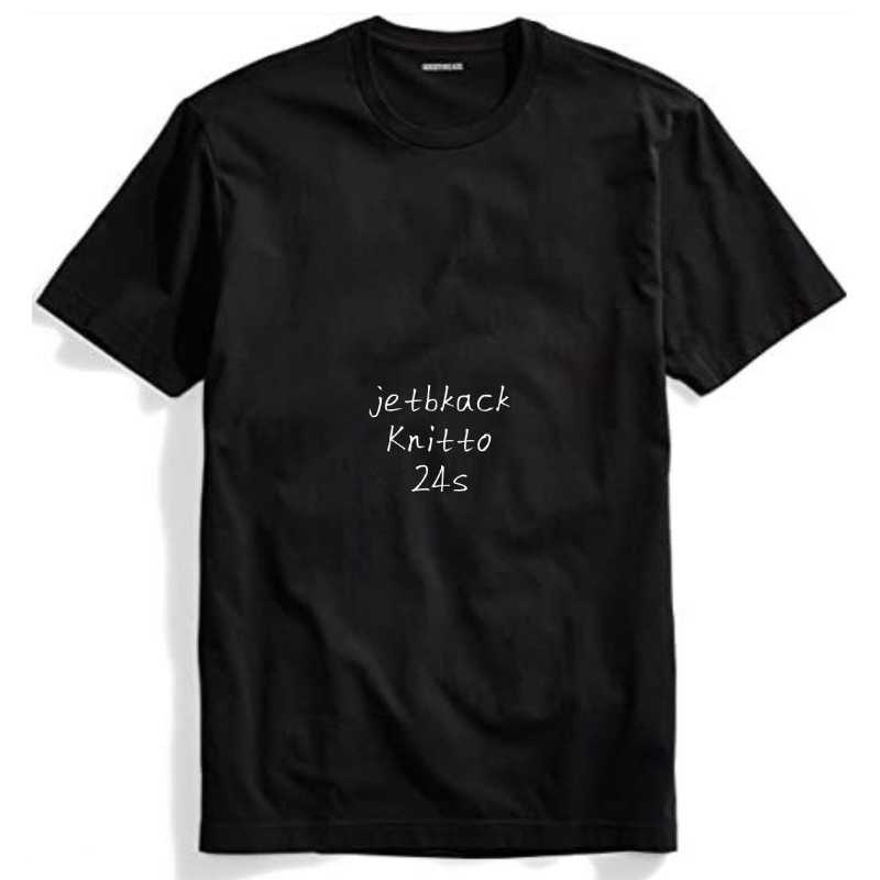 kaos polos hitam 24s knitto