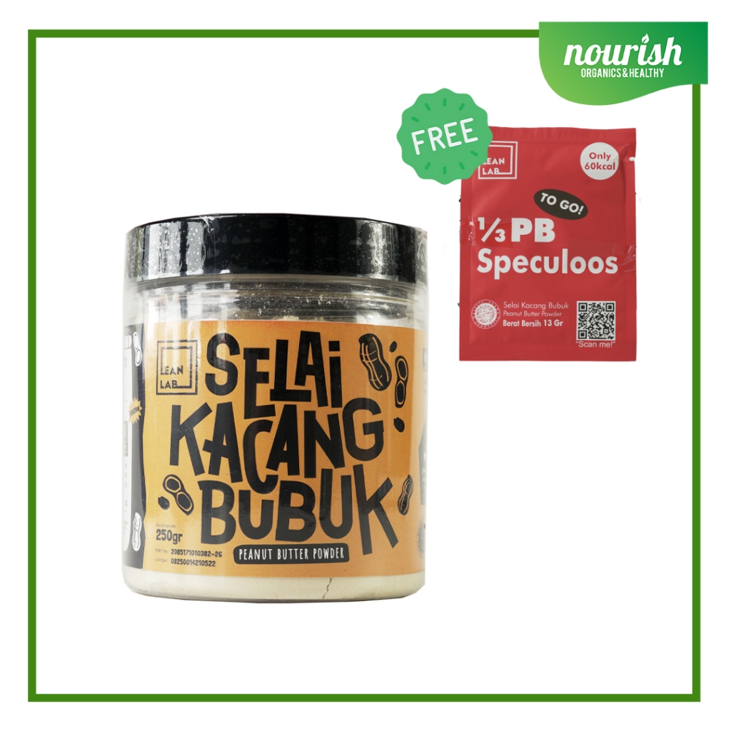 

Selai Kacang Bubuk 1/3 PB Lean Lab Original 250g-JktBar