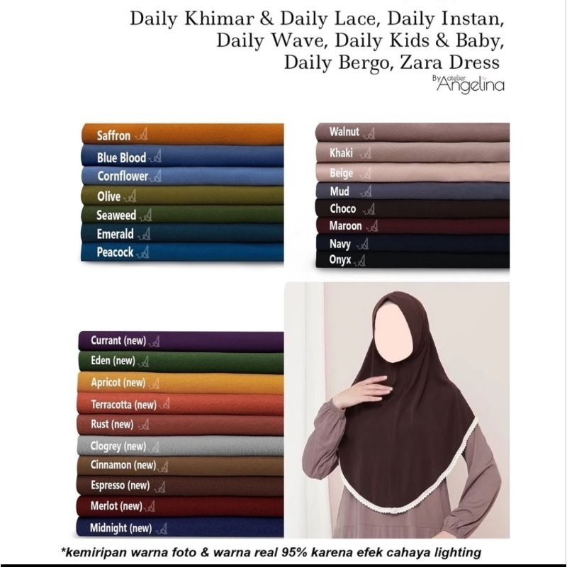 Daily Lace Khimar Atelier Angelina