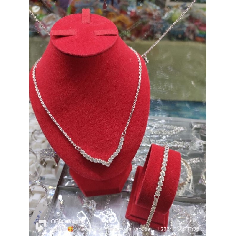 kalung gelang perak mata