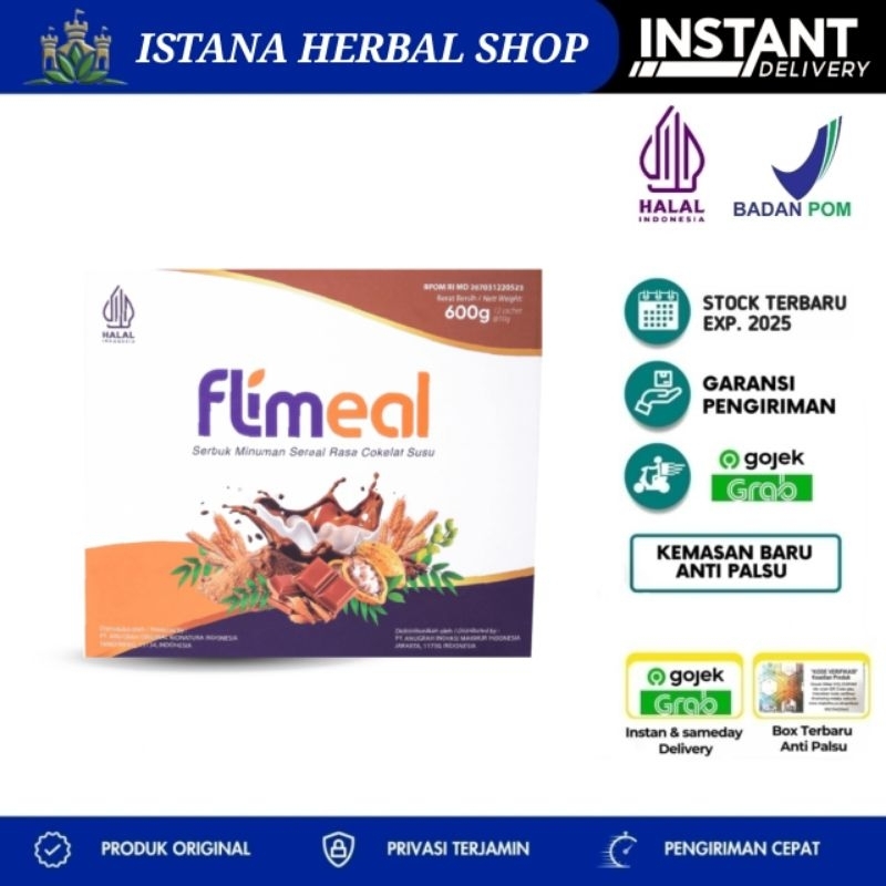 

FLIMEAL (MEAL REPLACEMENT) -1 BOX (ISI 12 SACHET)- COKLAT VEGAN