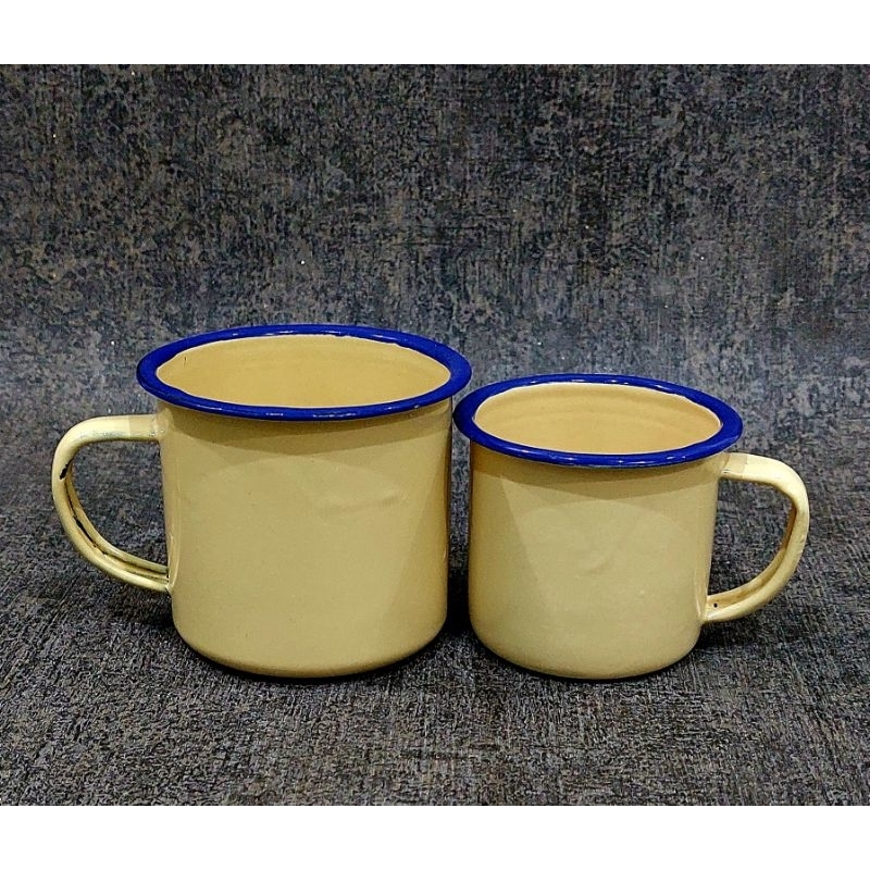 Cangkir Enamel/Mug Enamel/Gelas Enamel 6cm