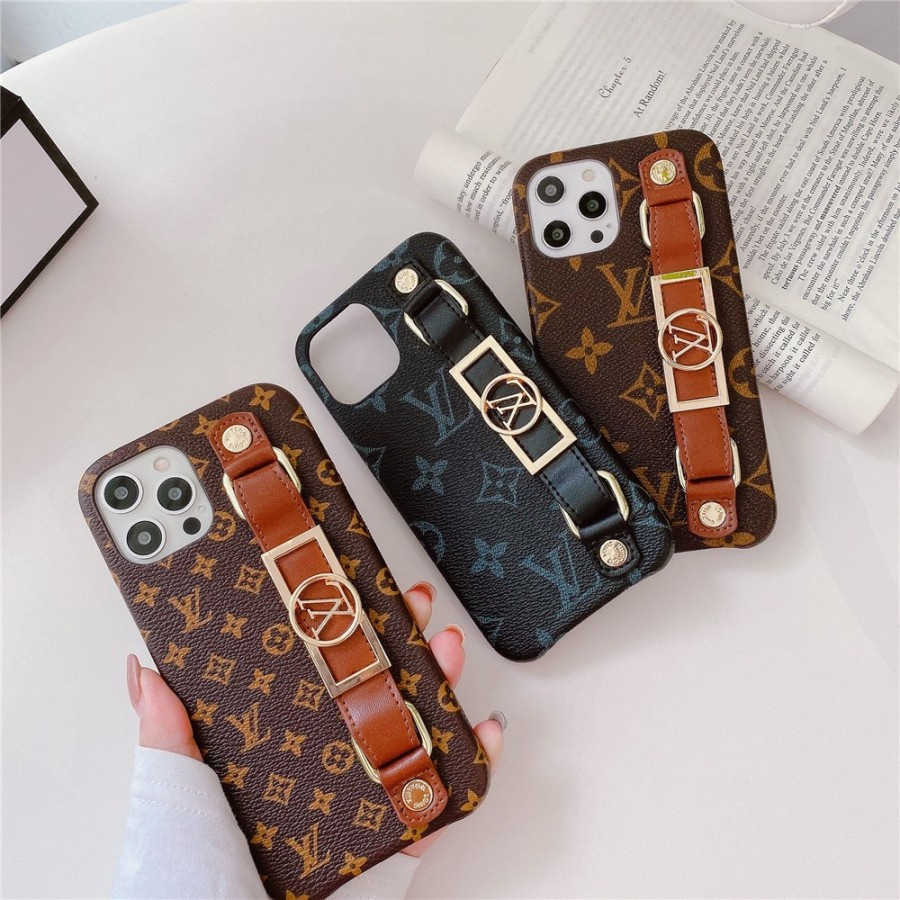 IPhone 12 pro max 12 pro Case Motif Gucci Leather Grip Case