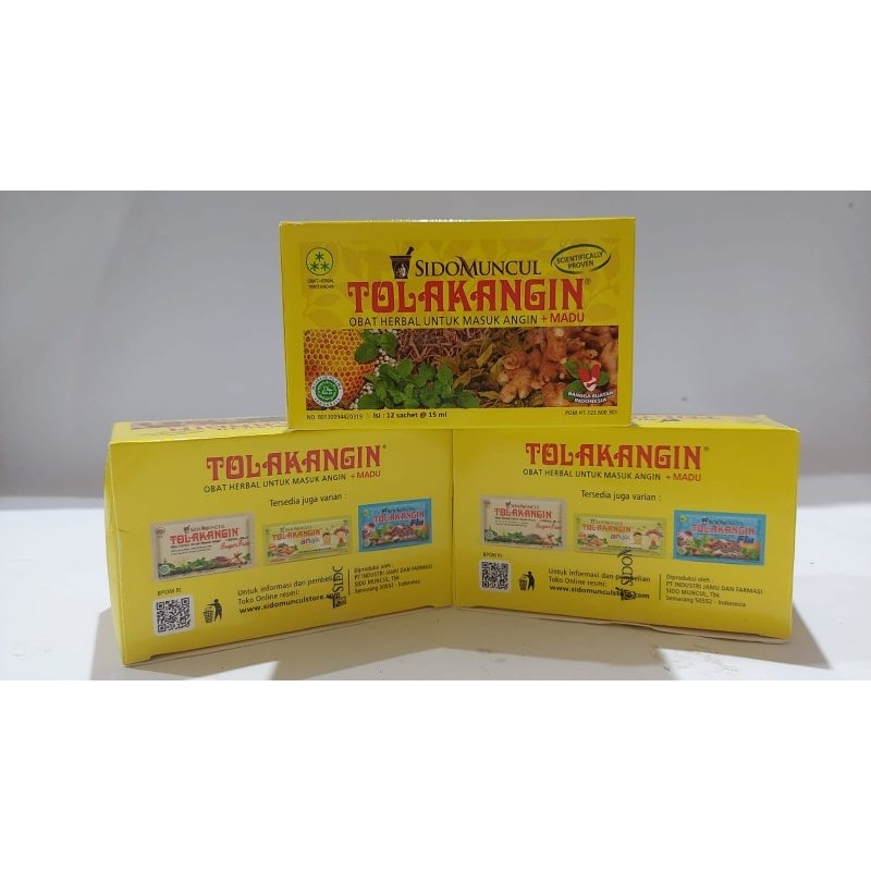 Tolak Angin Cair Sido Muncul (1pak isi 12 sachet)