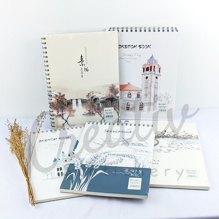 

V-TEC Sketch Book Vt-827 100 Gsm 30 Sheet Buku Gambar Sketsa