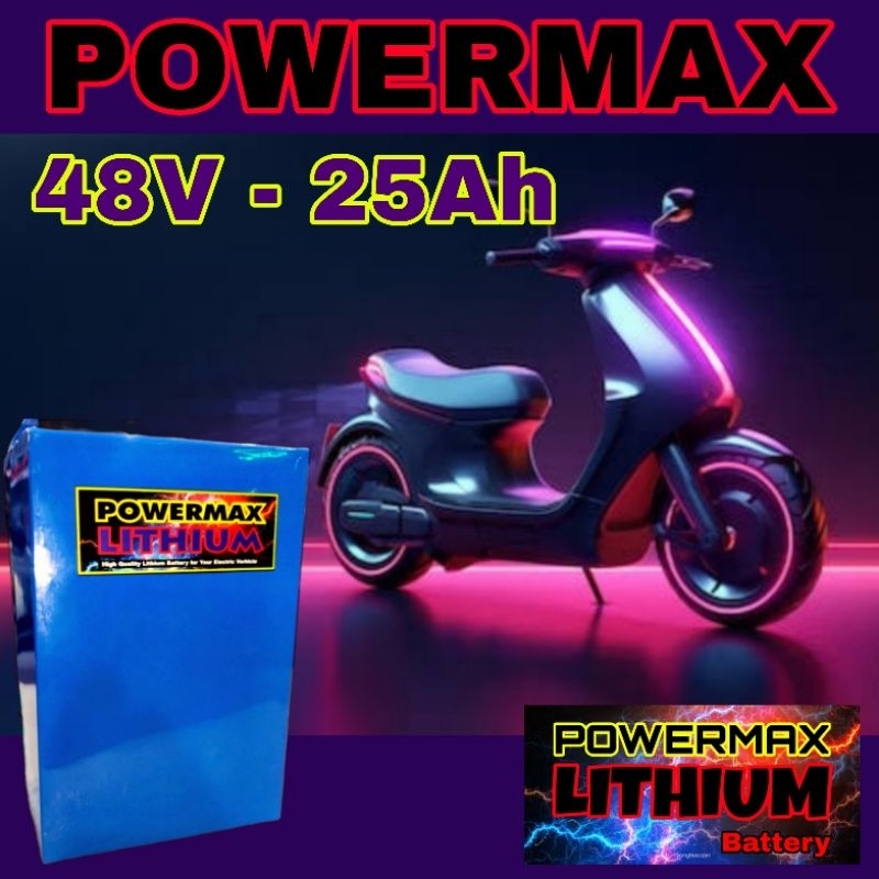 Baterai LITHIUM 48V 25Ah Bms Aki Litium Sepeda listrik Ywinfly, Goda, Viar, dll
