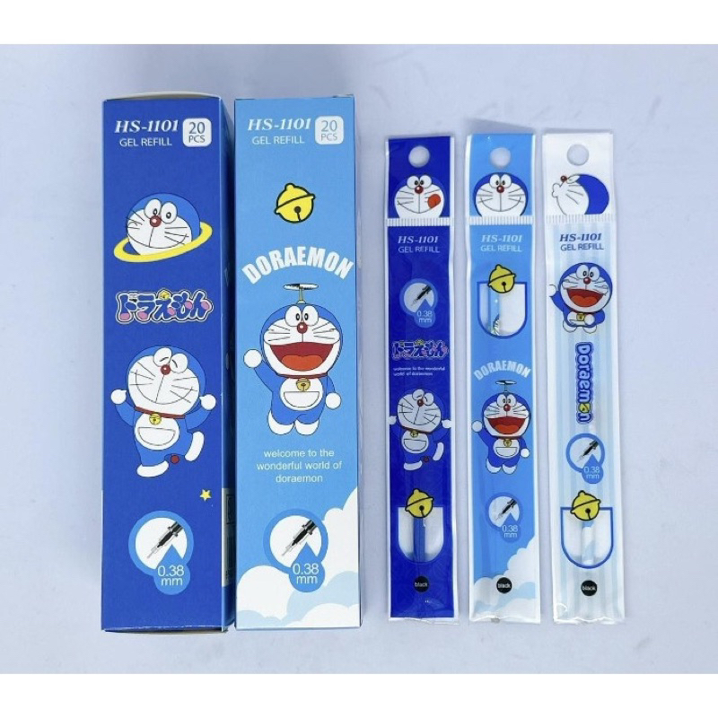 

refill isi tinta gel hitam karakter / isi ulang tinta pulpen sanRio Doraemon BT21