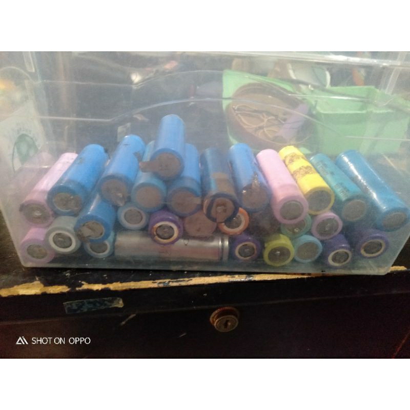 Baterai 18650 Rusak/Mati/drop