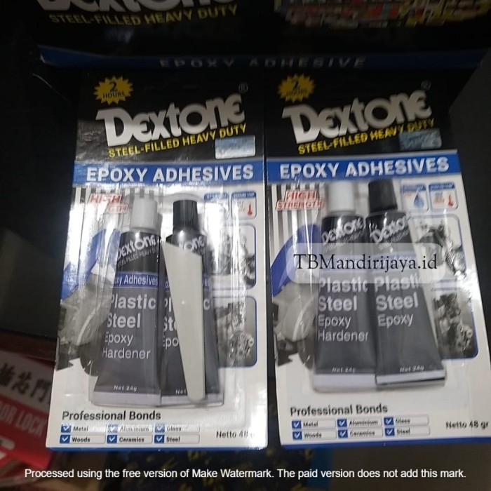 

LEM BESI EPOXY ADHESIVES DEXTONE BIASA / 2 JAM 48GR (ASLI)