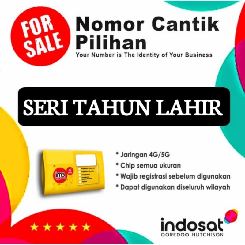 NOMOR CANTIK INDOSAT TAHUN