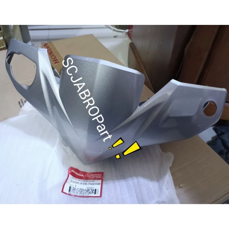 COVER HDL FRONT SILVER HONDA VARIO TECHNO CARBU..53205 KVB T00DSM..ORI AHM