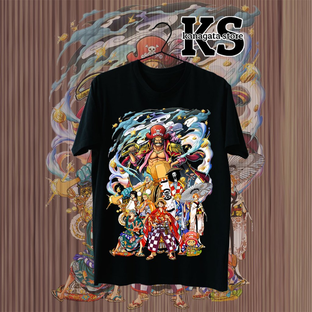 KANAGATA BAJU KAOS DISTRO PREMIUM ONE PIECE OVERSIZE T-SHIRT UNISEX ONE PIECE COLLECTION