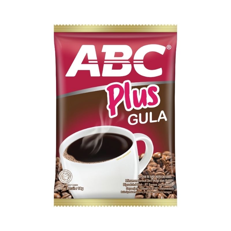 

ABC Plus gula 1 renceng isi 10 x 18g