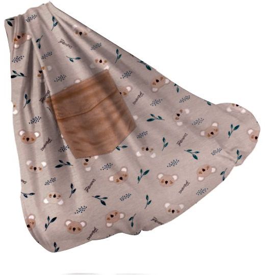 Gratis Ongkir Dialogue Baby Gendongan Kaos ( Geos ) Motif Koala + Topi / Saku Series