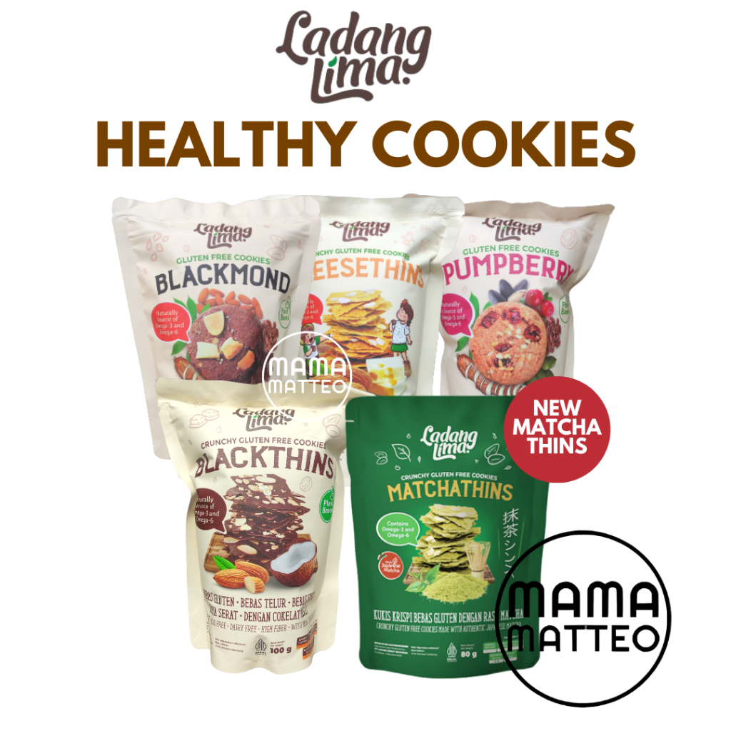 

LADANG LIMA Blackmond Pumpberry Blackthins Cheesethins Matchathins Cookies Bandung / Kukis Mini Bites / Snack Black Mond BANDUNG