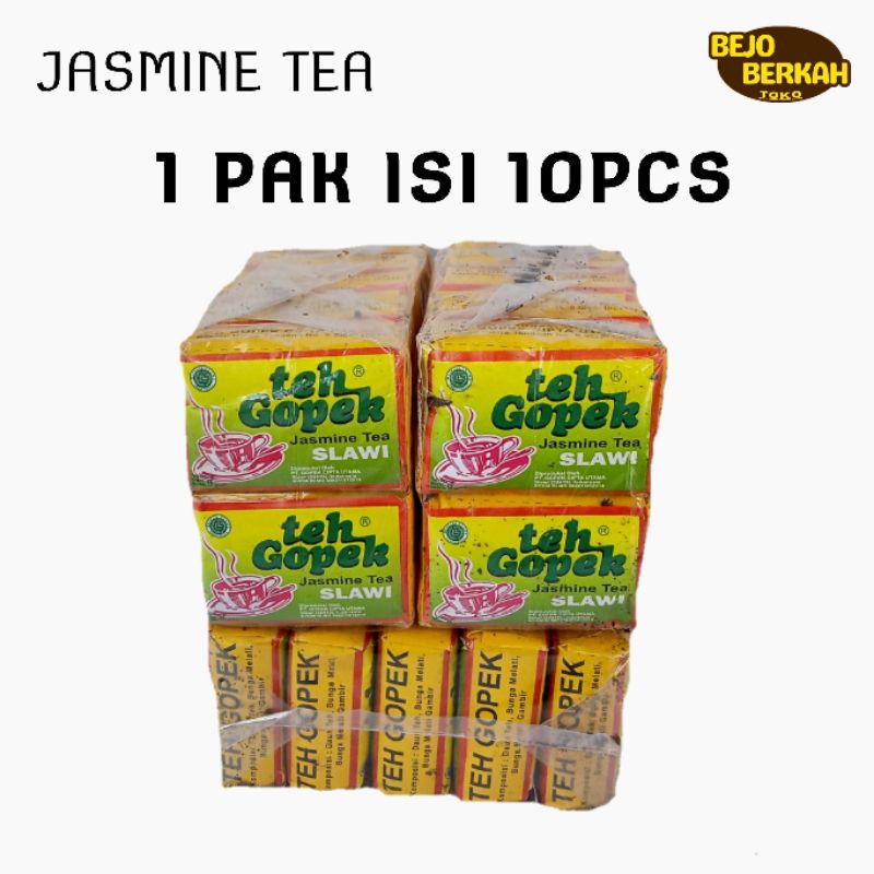 

TEH GOPEK JASMINE 1 PAK 10PCS. TEH GOPEK SLAWI