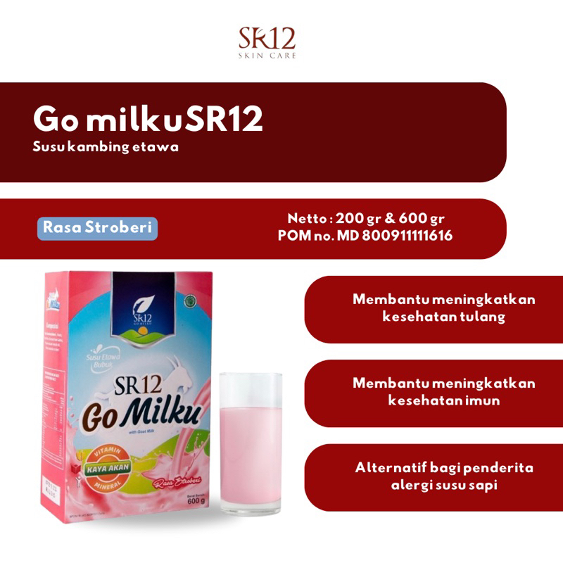 

SR12 GOMILKU STROBERI / SUSU KAMBING RASA STRAWBERRY / SUSU KAMBING ETAWA KUALITAS PREMIUM / IMUN BOOSTER