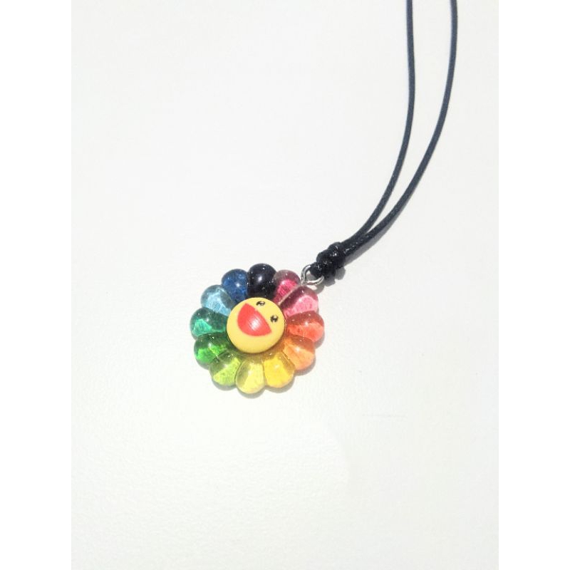 Kalung Tali Pria Wanita Bandul Daisy Smile