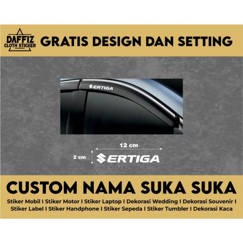 Stiker Cutting Talang Air Suzuki Ertiga | Stiker Cutting Custom