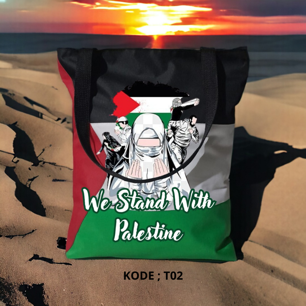 Tas Tote Bag Wanita Ekslusive Palestina kode T02 / Tas totebag