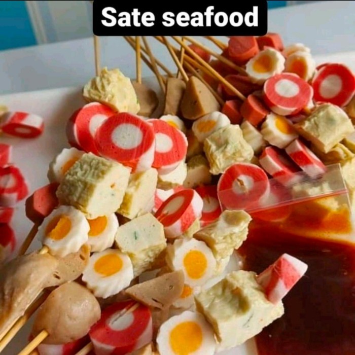 PROMO CEDEA Sate baso frozen / sate sosis / sate mix baso seafood 10PC