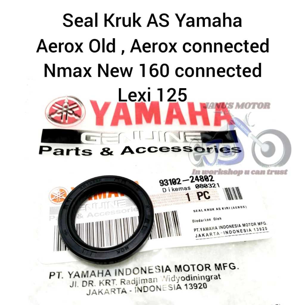 Seal kruk AS CVT Kiri Yamaha AEROX 155 Old New Nmax 160 Connected Lexi Kualitas original Presisi awe