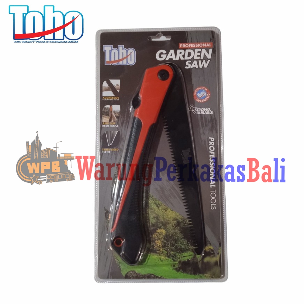 TOHO Gergaji Lipat Portabel Folding Wood Hand Saw Gigi 3 Sisi Garden Saw Gergaji Potong Dahan Kayu
