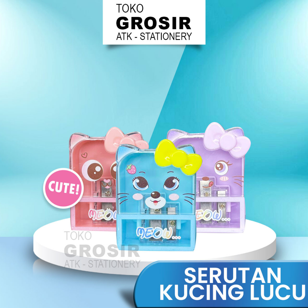 

[2 PCS] SERUTAN KUCING LUCU / PENCIL SHARPENER / RAUTAN ANAK