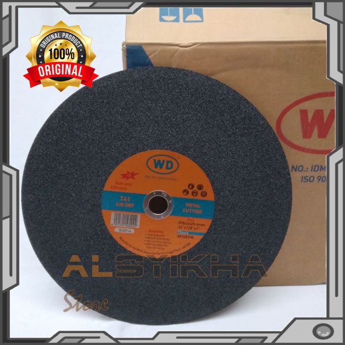 Mata CUT OFF Gerinda Cutting Wheel 14" WD / Mata Batu Gerinda Grenda Potong Logam Besi Stainless 14 