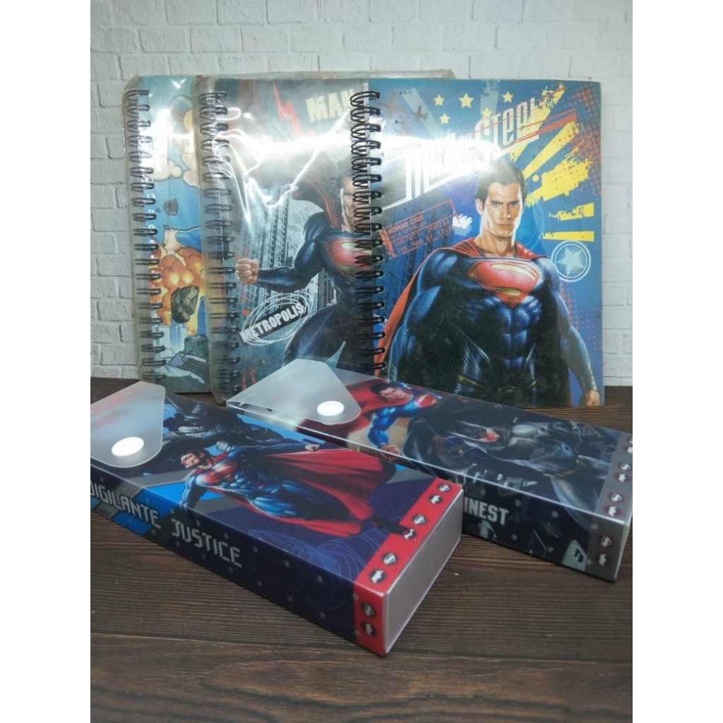 

notebook dan kotak pensil superman