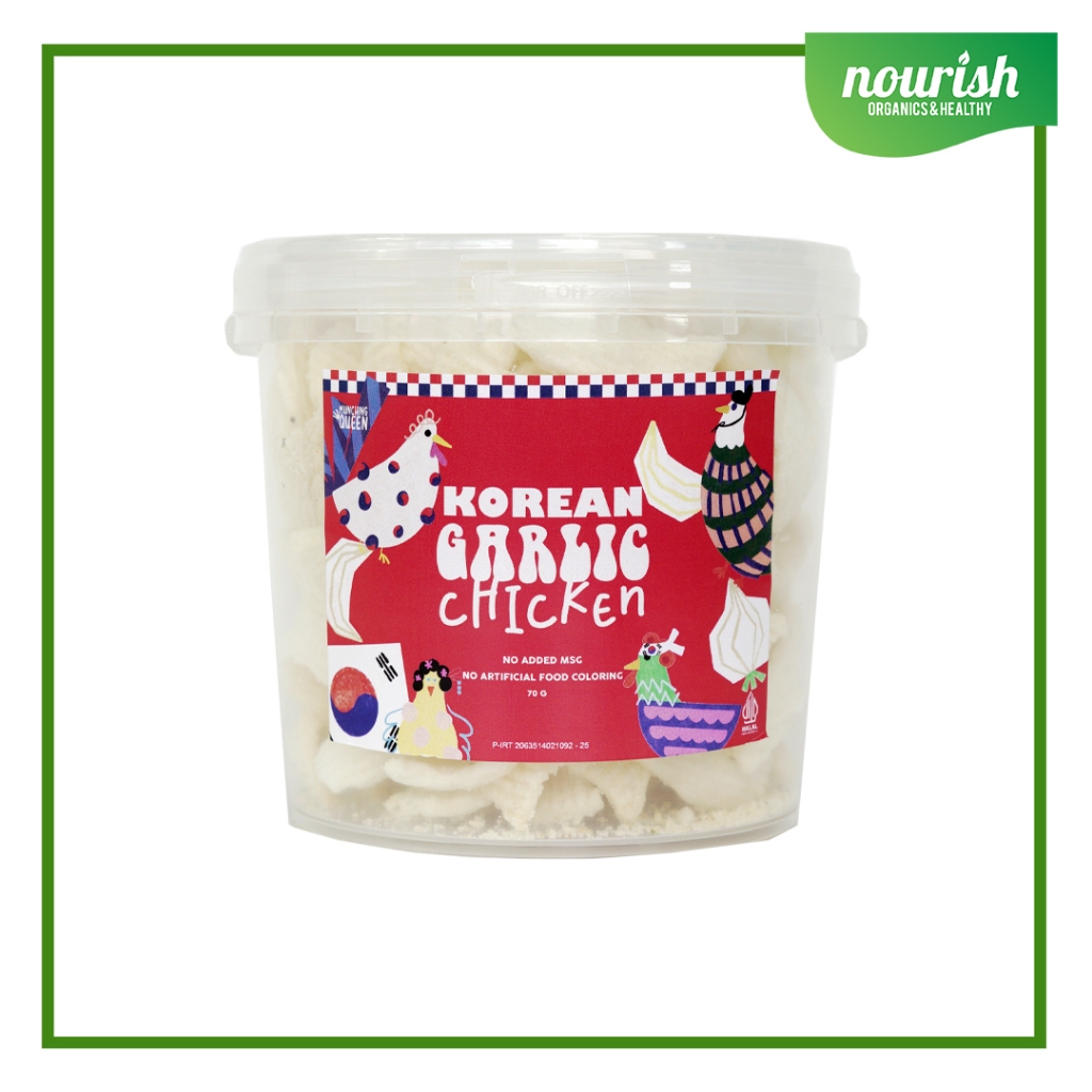 

Munching Queen, Fish and Cheese Korean Garlic Chicken 70gr NO MSG-Jakut