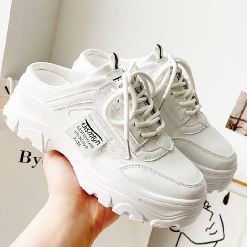 SEPATU SNEAKERS WANITA KOREA IMPORT SPORT SHOES PINK