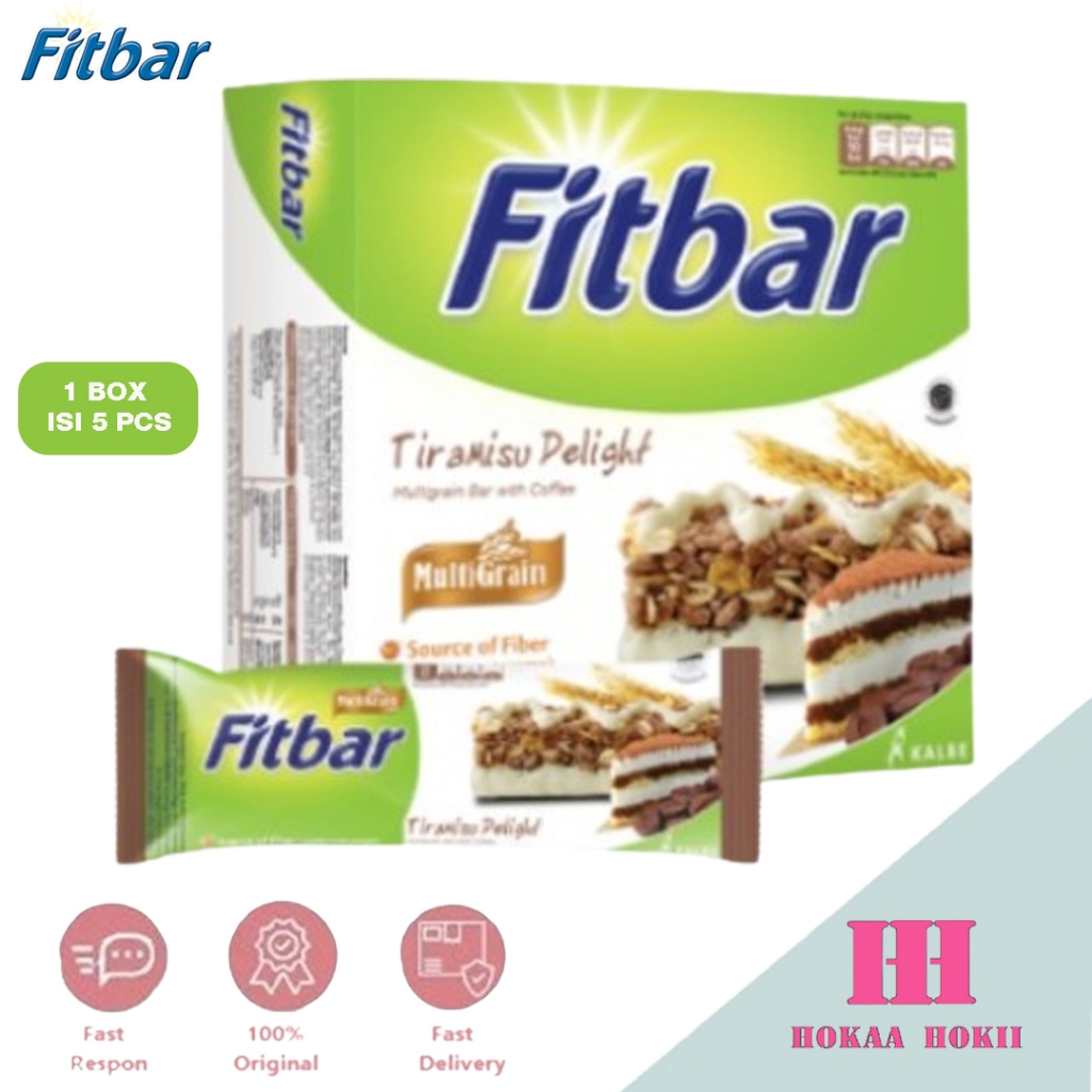 

Fitbar Cemilan Instan Untuk Diet 1 box isi 5pcs - Tiramisu