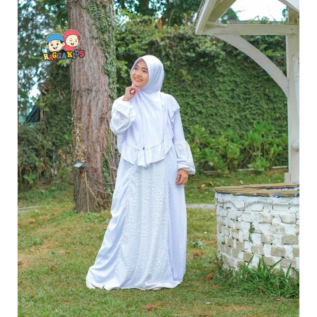GAMIS PUTIH POLOS DEWASA RGD 52 | BAJU MUSLIM PUTIH MANASIK RAGGAKIDS | BAJU PUTIH SARIMBIT COUPLE