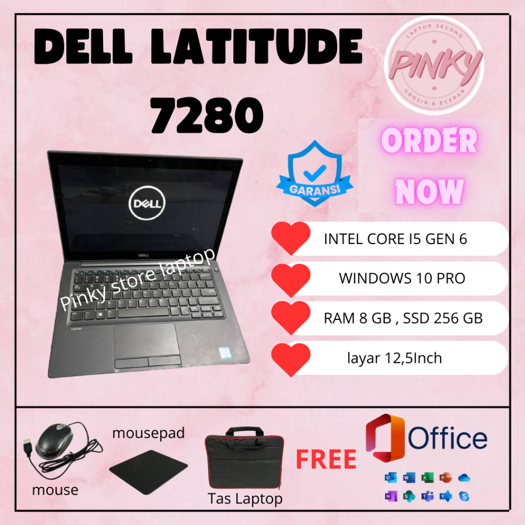 Laptop Dell Latitude 7280/laptop 2in1 7285/7290 second original like new