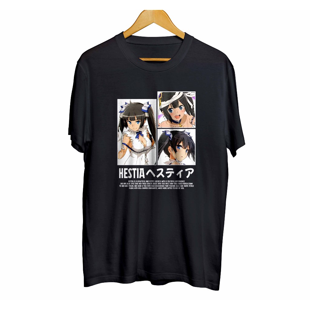 Kaos distro infinite anime DANMACHI HESTIA GRID - DANMACHI material combed 30s