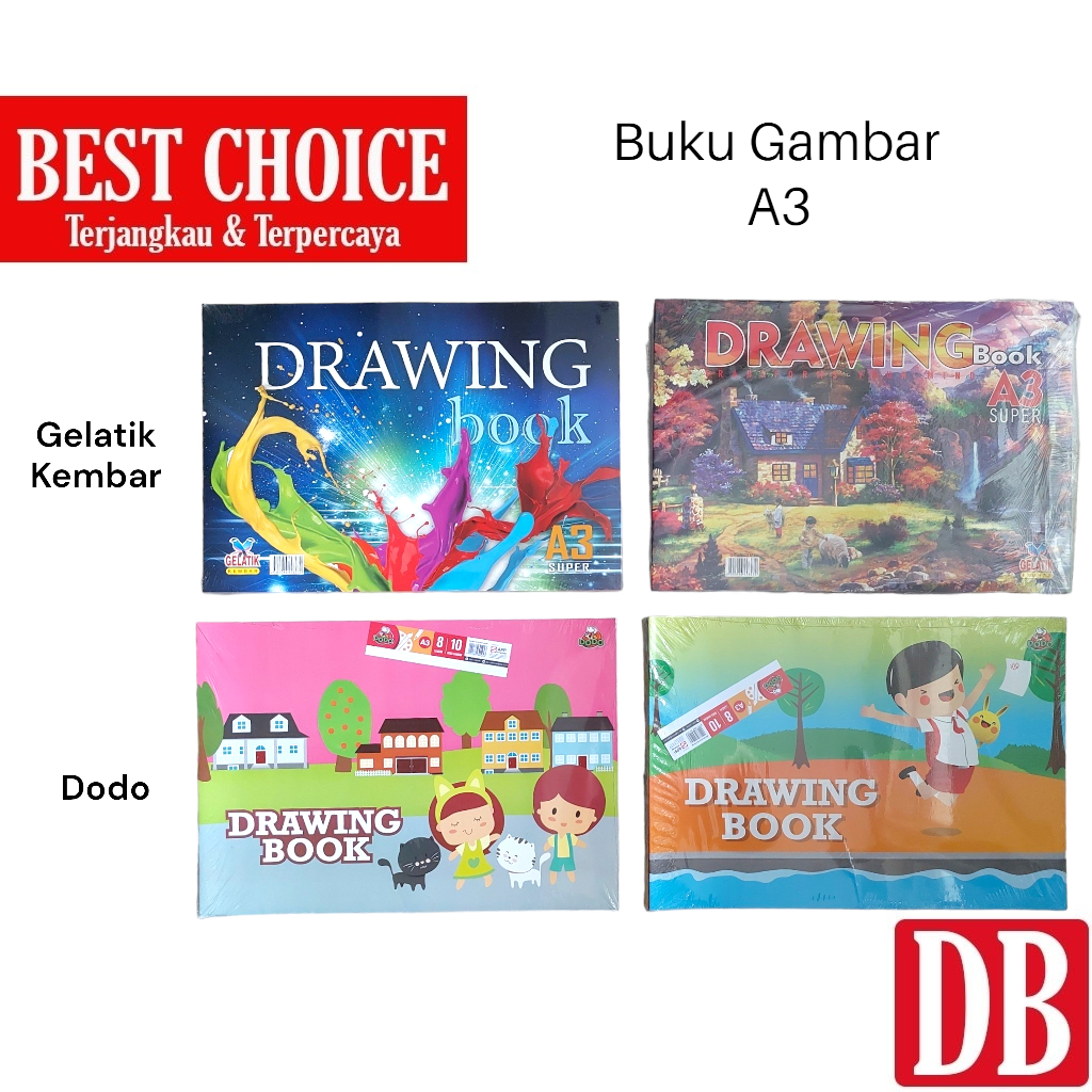 

Buku Gambar DODO / Gelatik Kembar A3 8 lembar (10 pcs)