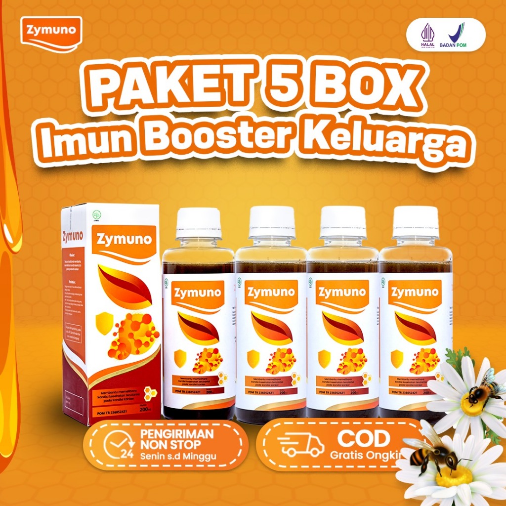 

Zymuno - Paket 5 Terapi Atasi Kanker Benjolan Tubuhk Imunoterapi Keluarga Original Madu Hutan Alami