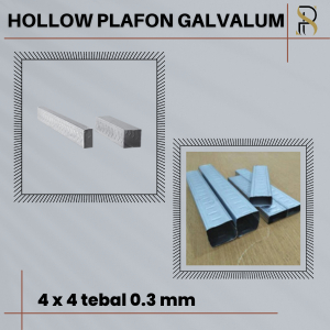 hollow 4x4 tebal 0.3 mm / hollow gypsum / hollow plavon pvc / holo gypsum galvalum / Holo Gypsum GRC