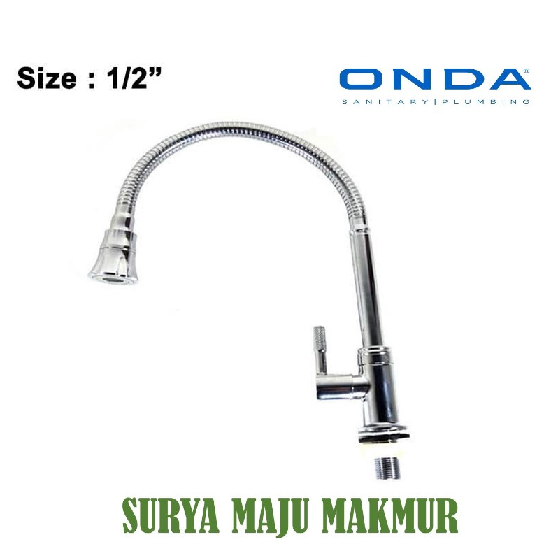 Kran ONDA V 697 GKU Keran Angsa Fleksibel / Flexible Dapur Cuci Piring air