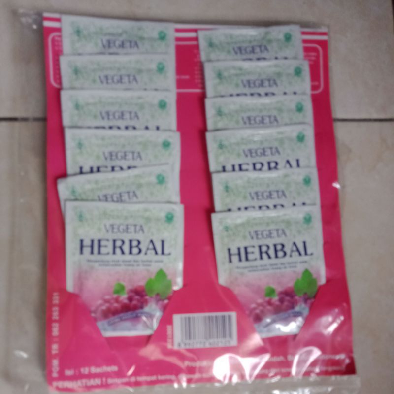 

Vegeta herbal 1renteng 12 sachet 5g