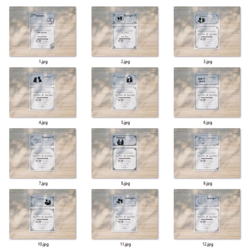 25 Desain Undangan Fotocopy Format CorelDraw v15