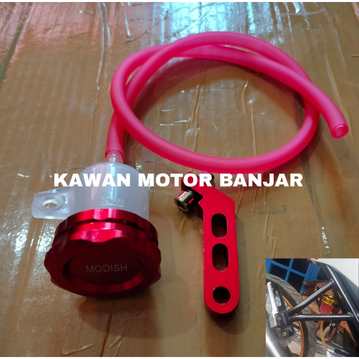 Tabung Minyak Rem Belakang + selang merah Satria Fu Jupiter Mx Ninja R Ninja RR Vixion Universal Tem
