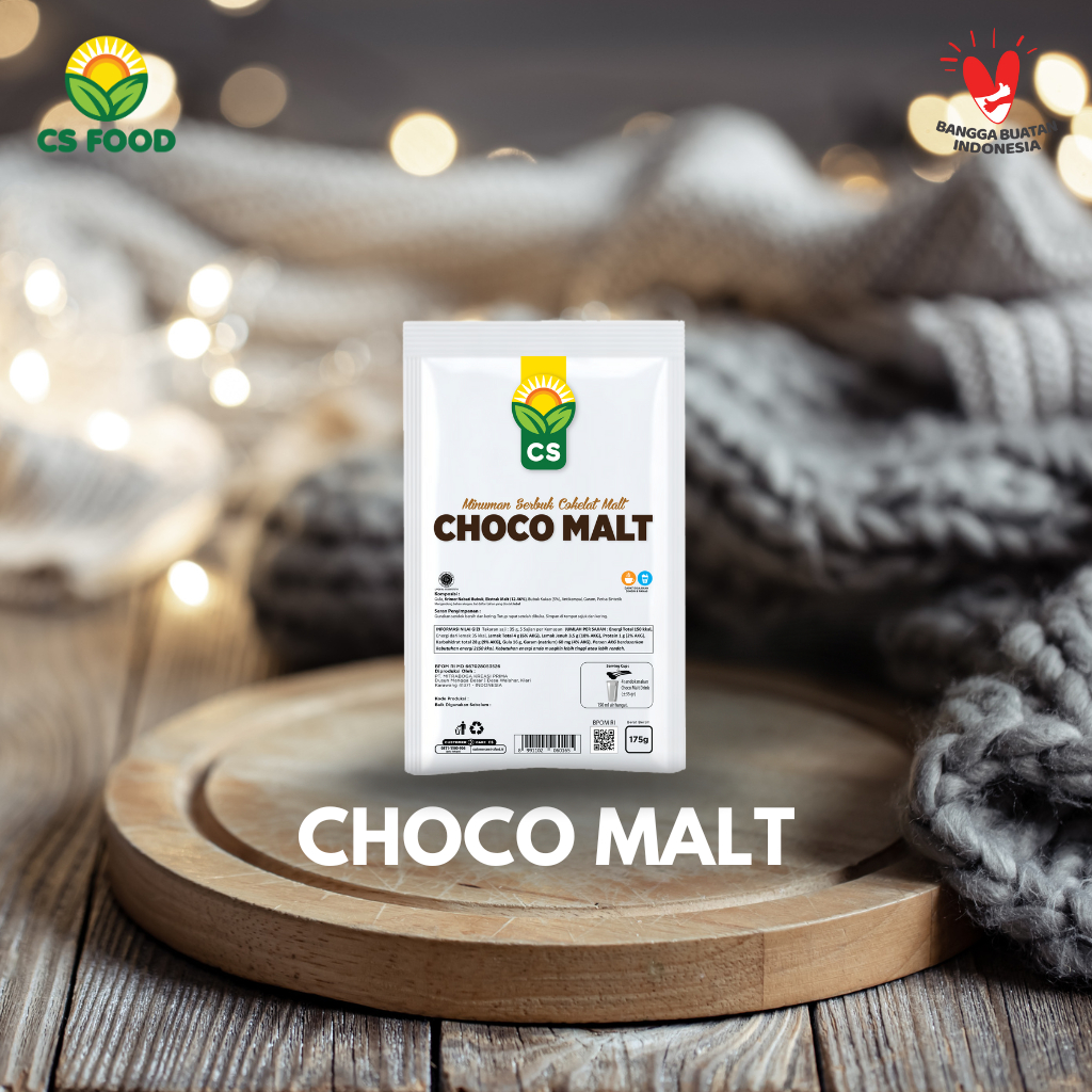 

Bubuk Minuman Susu Coklat Malt Powder 100% Gula Asli 175g - CS FOOD