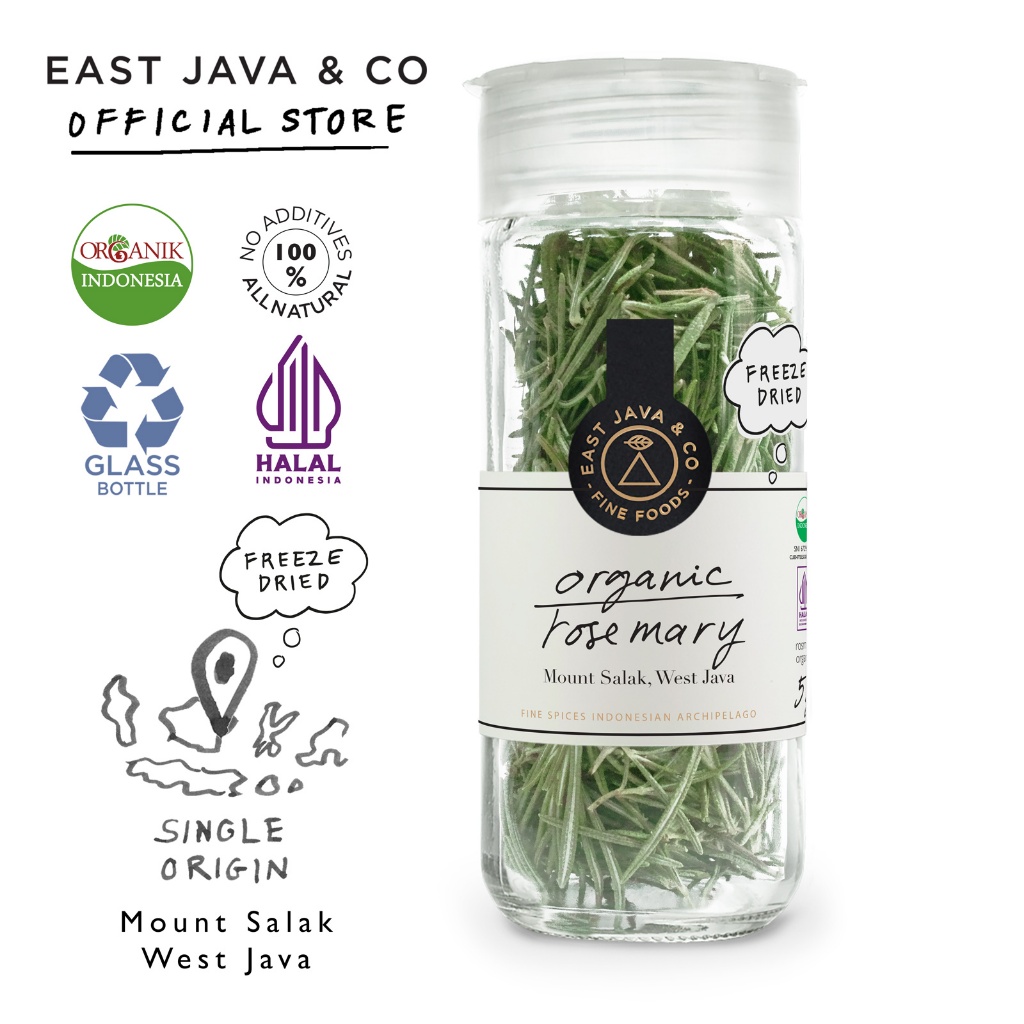 

East Java & Co Organic Freeze Dried Rosemary - 5g (Daun Rosemary Organik)