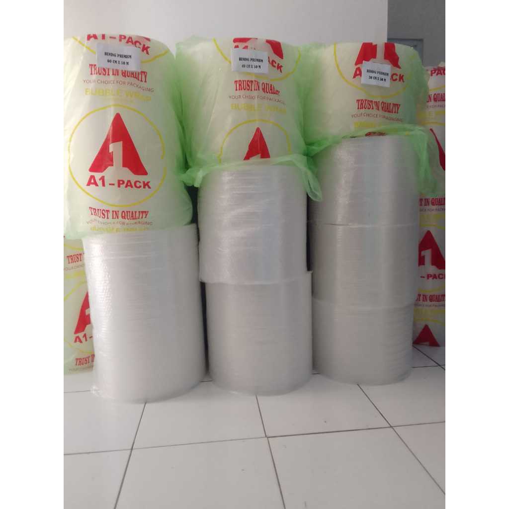 

BUBBLE WRAP ROLL PREMIUM BENING PANJANG 50 METER X60CM/40CM/30CM